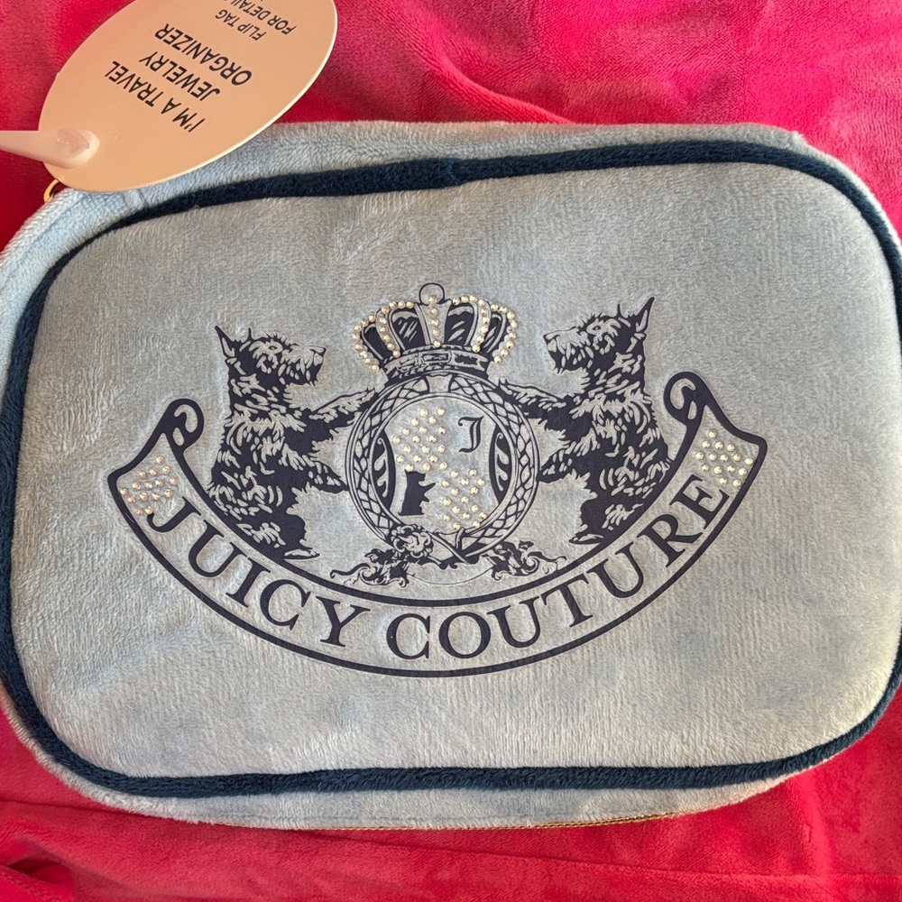 Juicy Couture Velvet Jewelry Case with Gold Hardware